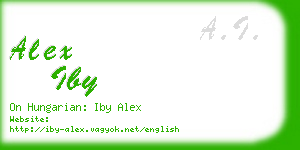 alex iby business card